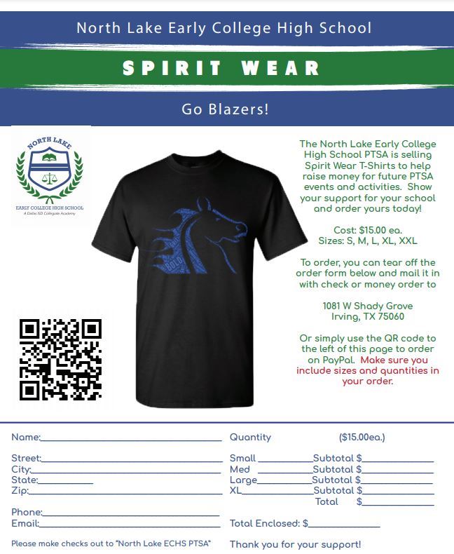  North Lake ECHS Spirit Shirts Now on Sale!
